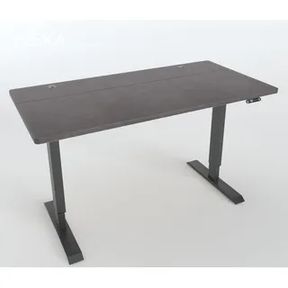 veska Höhenverstellbarer Schreibtisch 140 x 70 cm Anthrazit