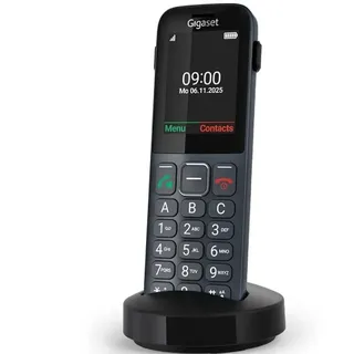 Gigaset Comfort 600 SIM Dark Silver Telefon, - Schwarz/Grau
