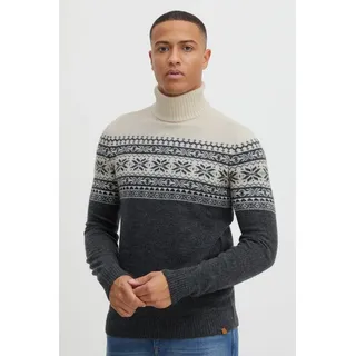 Blend Norwegerpullover BHTjesse Grobstrick Pullover mit Rollkragen grau L (52/54)