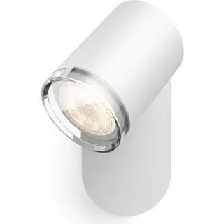 Philips Hue White ambience Adore Badezimmer Spot weiß + Dimmschalter, Intelligenter Einbaustrahler, Bluetooth/Zigbee, Weiß, LED, Metall, GU10 - Weiß