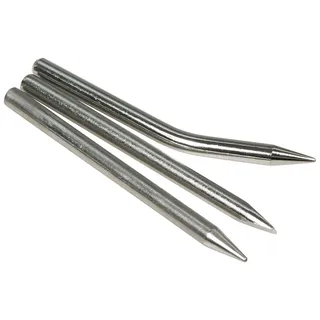 MC POWER Lötspitzen-Set | 3-teilig | Winkelspitze, Spitzlötspitze, Flachlötspitze | Ersatzspitzen für Lötkolben, ideal für Elektronik, Modellbau