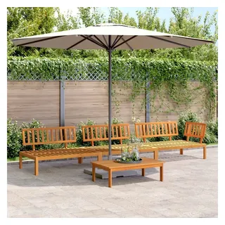 vidaXL Pallet Sofa Set 4-tlg. Beige