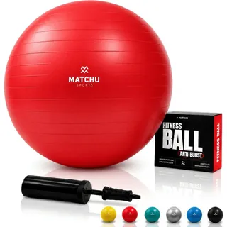 Matchu Sports Gymnastikball Rot 55 cm