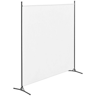 en.casa Paravent, »Tarazona« Spanische Wand Trennwand Outdoor Sichtschutz 176x175cm Weiß weiß