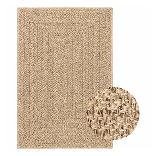 furnicato Teppich Outdoor-Jute-Optik 140x200 cm, 140 x 200 cm, Strapazierfähige Fußmatte aus PP, leicht zu reinigen für die Terrasse braun 140 x 200 cm | 200 cm x 140 cm