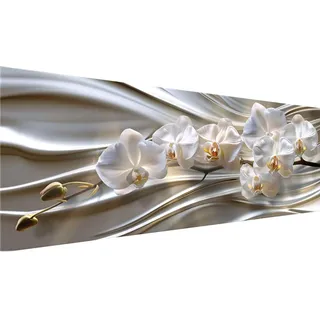 Diamond Painting XXL 80x30 cm, DIY Orchidee Diamant Painting Bilder, 5D Blume Diamond Painting Set, Diamant Kristall Strass Kreuzstich Painting, Diamond Painting Erwachsene für Zimmer Deko Wohnzimmer