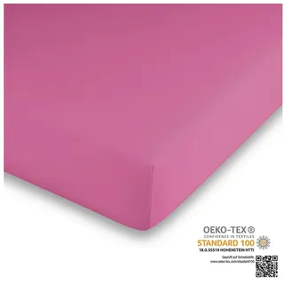 Betten-ABC Traumhaft gut schlafen Kinder-/ Baby Spannbetttuch (Farbe: Pink; Größe: 70-80 cm x 140-160 cm)