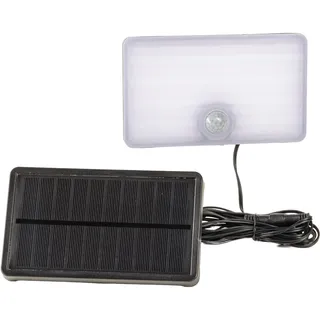 proventa LED Solar Außenleuchte mit Sensor & Separates Solarpanel - 500 lm - 4000K Neutralweiß - IP65 Wasserdicht - Schwarz
