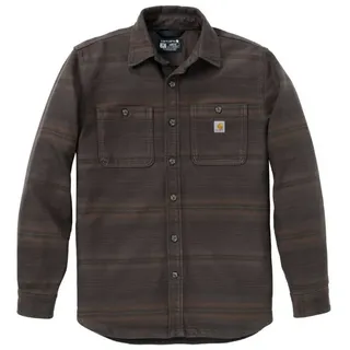 CARHARTT Everett Loose LS Plaid Hemd Dunkelbraun L