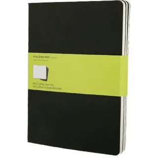 Moleskine Cahier Extra Large blanko schwarz. 3er Pack