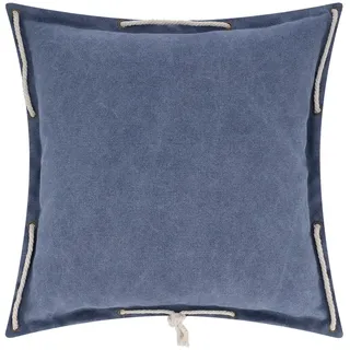 LAVIDA Kissen  Maritim , blau , 100% Polyesterfüllung  , Maße (cm): B: 45