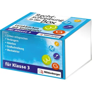 Mildenberger Verlag Gmbh Rechtschreibung in der Box – Lernkärtchen mit Strategie(n), Klasse 3