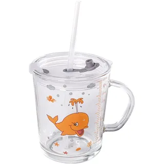 Intirilife Kinderbecher Trinkglas 0,4 l