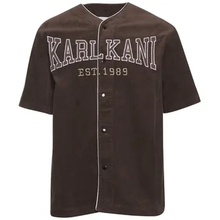 Karl Kani Langarmhemd Karl Kani Herren (1-tlg) braun XXS