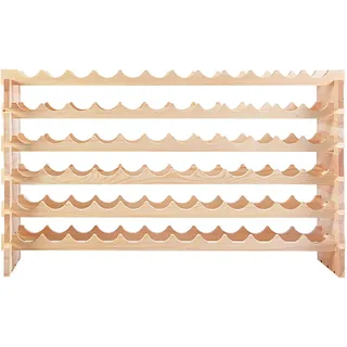 Costway Weinregal 119 x 29 x 72 cm Braun