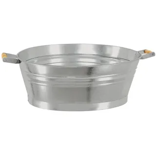Dehner Zinkwanne 55 x 42 x 19 cm Silber