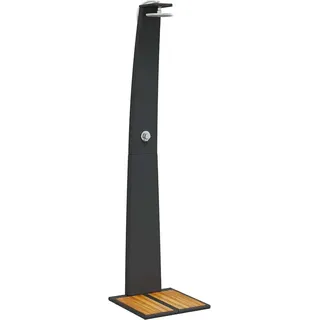 vidaXL Gartendusche schwarz 55x60x224 cm