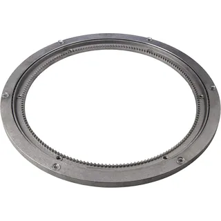 Gedotec Schwerlast-Drehbeschlag 360° Drehscheibe drehbar Ø 320 mm | Drehteller Stahl silber | Druckkugellager Tragkraft 300 kg | Dreh-Ring zum Schrauben für Möbel - TV uvm. | 1 Stück - Drehkranz Küche