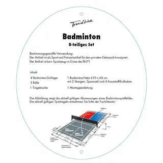 Trendline Badminton-Set 8-teilig