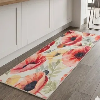 Küchenläufer SEHRAZAT "CAIMAS 7025", multicolor, B:65cm H:6mm L:180cm, Teppiche, Waschbarer Teppich – pflegeleicht und ideal für den Alltag