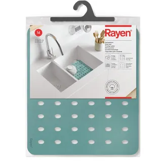 Rayen | Spieß M | Schützen Sie Ihr Geschirr | mit Abflusslöchern | Schützen Sie die Spüle | Anti-Rutsch | Maße: 27.5x32 cm | Grün