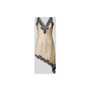 Top aus Satin in asymmetrischer Form Modell 'SILVER', Offwhite, S