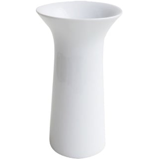 ASA Yoko Vase mit Rillendekor in Rose, aus Porzellan hergestellt, Durchmesser: 10cm, 1360611, Weiß
