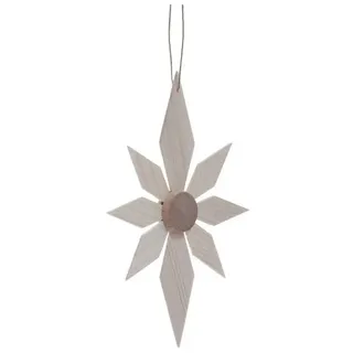 Christbaumschmuck Christbaumschmuck Holzstern mit 6 kleinen u. 2 großen Segmenten ø 10