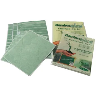 Aqua Clean Bambus Tücher 5er Set | Bambus Kristall Vorreinigungstücher
