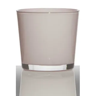 INNA-Glas Blumentopf Orchideentopf Alena, Zylinder - Rund, Hellrosa, 16cm, Ø 17cm rosa
