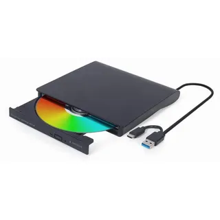 Gembird DVD-USB-031 black USB-C&3.1 DVD8x CD24x