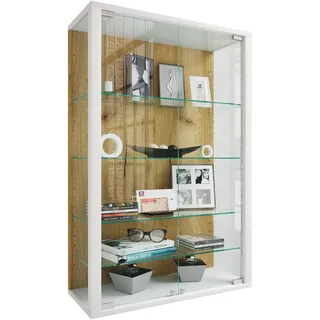 VCM Wandvitrine Udina 60 x 25 x 91 cm Weiß