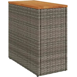 vidaXL Gartentisch Beistelltisch 58 x 27,5 x 55 cm Grau