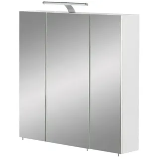 Schildmeyer LED-Spiegelschrank Roma  (B x H: 70 x 75 cm, Holz, Weiß)
