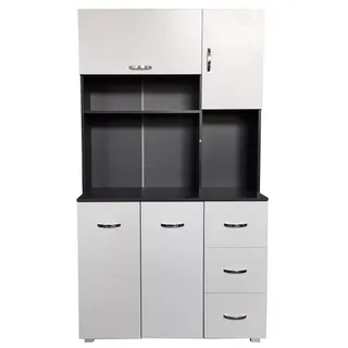 Hti-Living HTI-Line Küchenschrank Blanca Küchenbuffet Grau Weiß