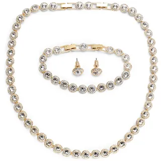 Swarovski Una Angelic Set, Round Cut, Weiß