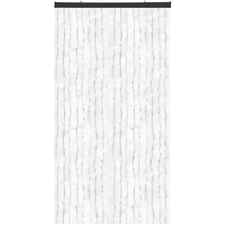 arsvita Flauschvorhang Ösen 90 x 220 cm Weiß 1 St