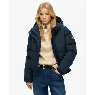 Superdry für Damen. W5011993A Jacke Everest navy (S), Lässig, Polyester, Marine