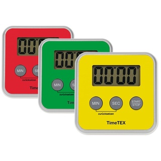 TimeTEX Eieruhr TimeTEX Zeitdauer-Uhr "Digital" compact rot
