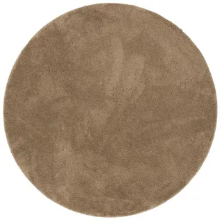 Pergamon Hochflorteppich 160 x 160 cm Braun