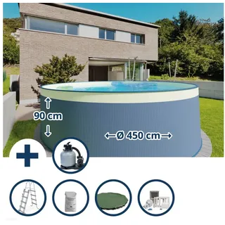 Planet Pool Stahlwandpool rund 0,3 mm 450 x 90 cm
