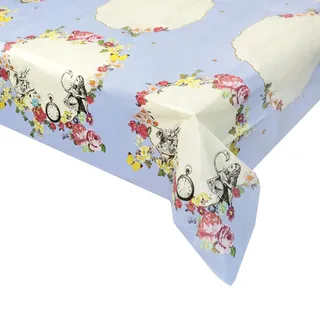 Talking Tables Alice in Wonderland Papier-Tischdecke – Recycelbare Einweg-Tischdecke für Mad Hatter Tee-Party, Geburtstag, Muttertag, Babyparty – 180 x 120 cm