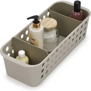 Joseph Joseph Aufbewahrungskorb EasyStore für Badutensilien schlank 37 x 22 x 20 cm beige