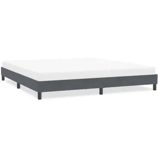 Bettgestell Ohne Matratze Dunkelgrau 200x220 Cm Samt