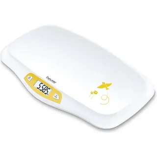 Beurer BY 80 Babywaage 956.05 digital Wägebereich (max.)=20kg Weiß, Gelb