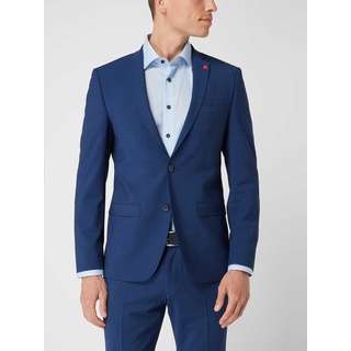 Extra Slim Fit Anzug mit Schurwoll-Anteil, Blau, 48