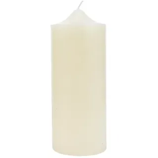 Kirchenkerze Ivory Elfenbeinfarben mit 195 Stunden Brenndauer Ø 10 x 25 cm