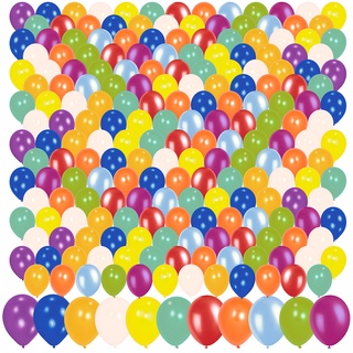 200er-Megapack bunte Luftballons, bis 30 cm