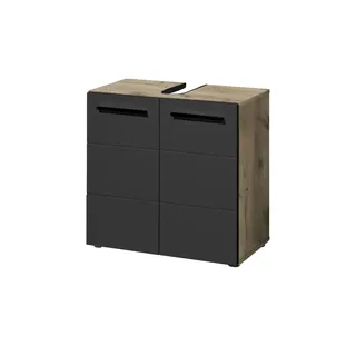 Bega BBK Waschbeckenunterschrank 60 x 62 cm Schwarz