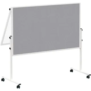 Maul Moderationstafel 120 x 150 cm grau/weiß